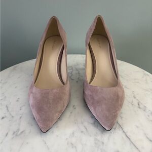 Cole Haan Blush Suede Pointed Toe Pumps – Classic Heels Size 11